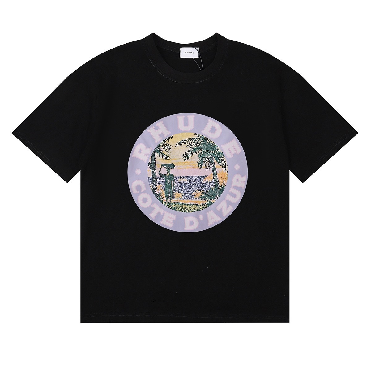 Enhypen NIKI inspired RHUDE sunset print tshirt-NI-KI