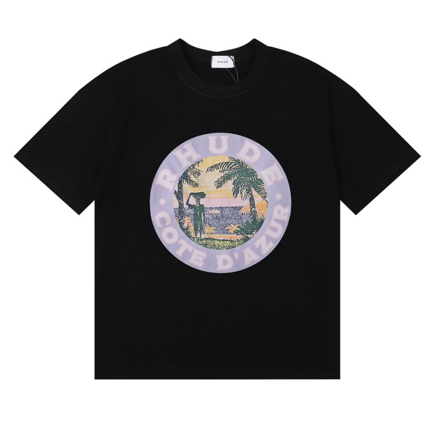 Enhypen NIKI inspired RHUDE sunset print tshirt-NI-KI