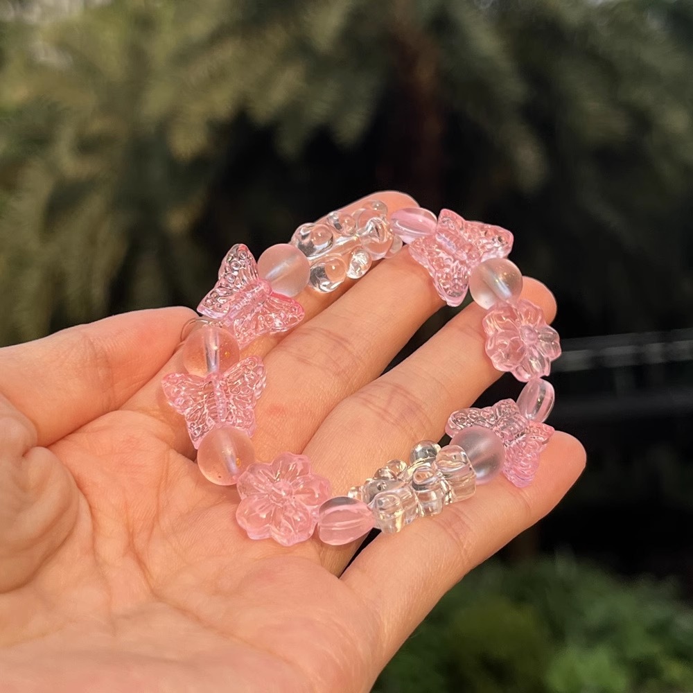 IVE WonYoung Inspired Butterfly Bear Bracelet 