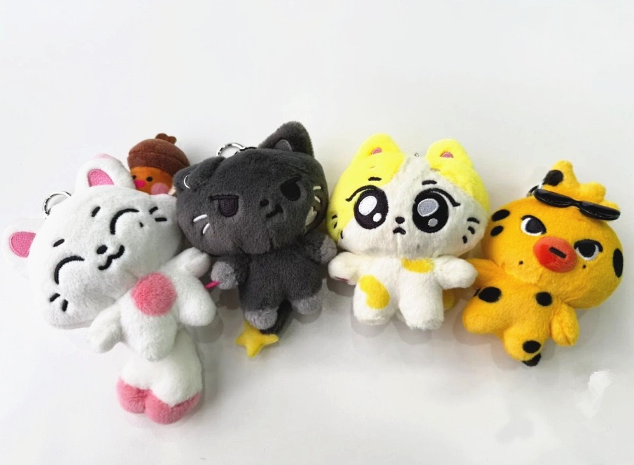 enhypen ENchin inspired Fluffy Plush Keyring Bag Accessory Charm doll