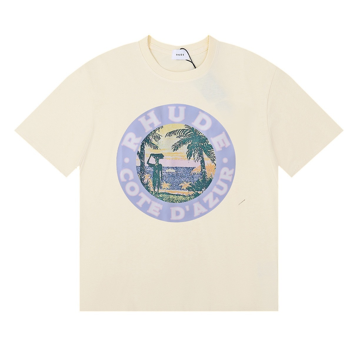Enhypen NIKI inspired RHUDE sunset print tshirt-NI-KI