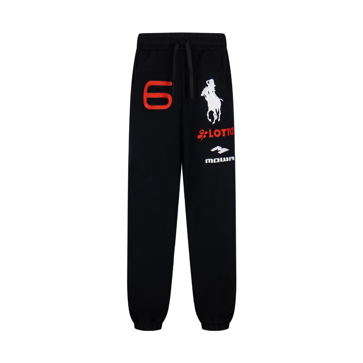 Enhypen NI-KI inspired Angel War Horse Embroidered Baggy Sweatpants Mowalola LEARL Pants