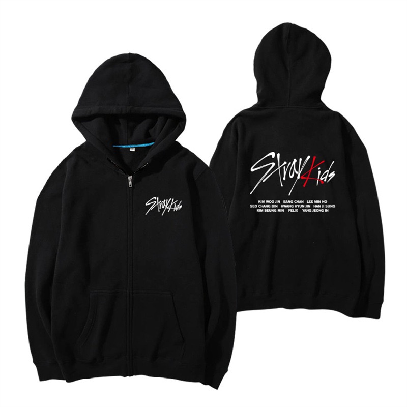 Stray Kids Birthday inspired Merch Zip-Up Hoodie