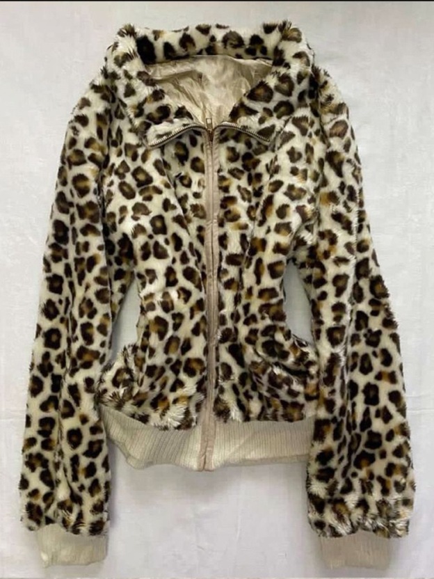 Y2K Vintage Faux Fur Hooded Jacket