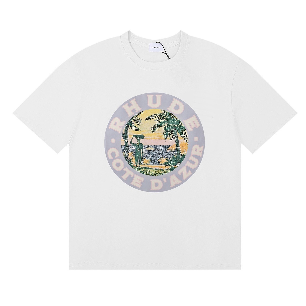 Enhypen NIKI inspired RHUDE sunset print tshirt-NI-KI