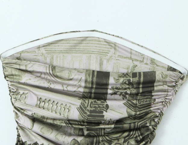 BabyMonster Ahyeon Inspired Green Strapless Mini Dress