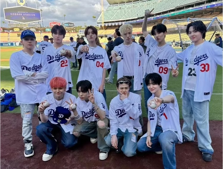 TREASURE-Inspired Custom Dodgers Baseball Jersey