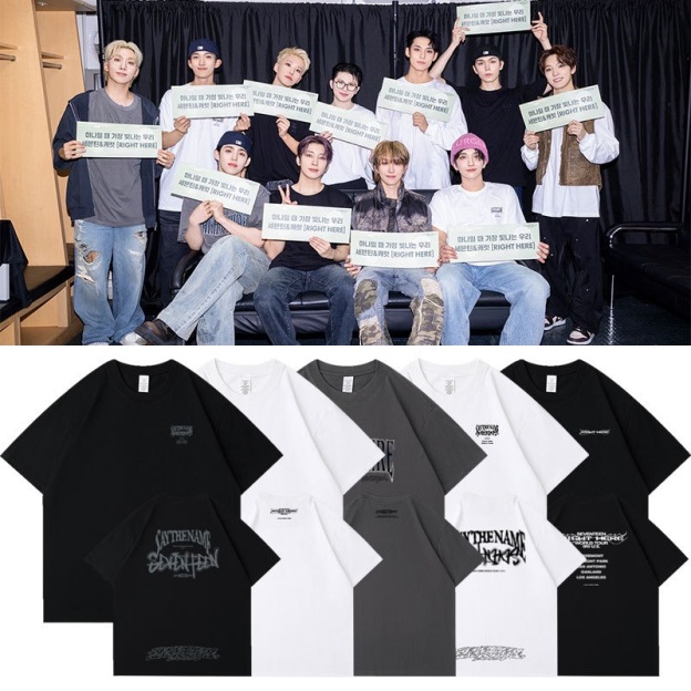 SEVENTEEN 2024 'RIGHT HERE' World Tour Official-Inspired Cotton T-Shirt