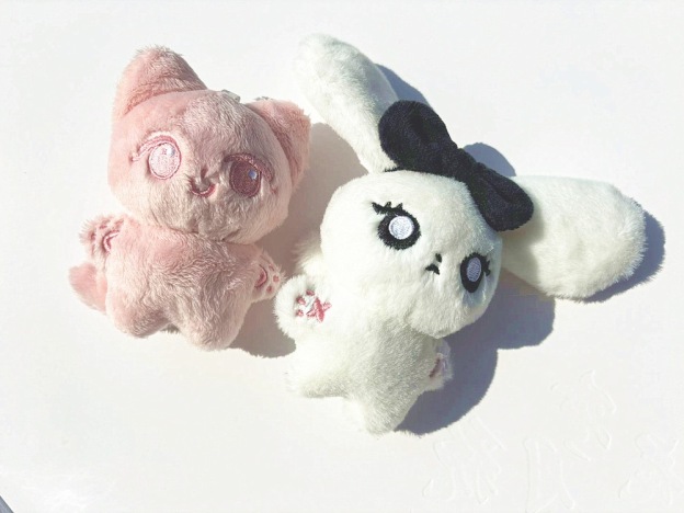 Aespa NingNing & Giselle Mini Dolls official inspired Plush Keychain