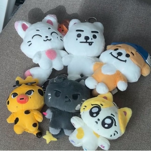 enhypen ENchin inspired Fluffy Plush Keyring Bag Accessory Charm doll