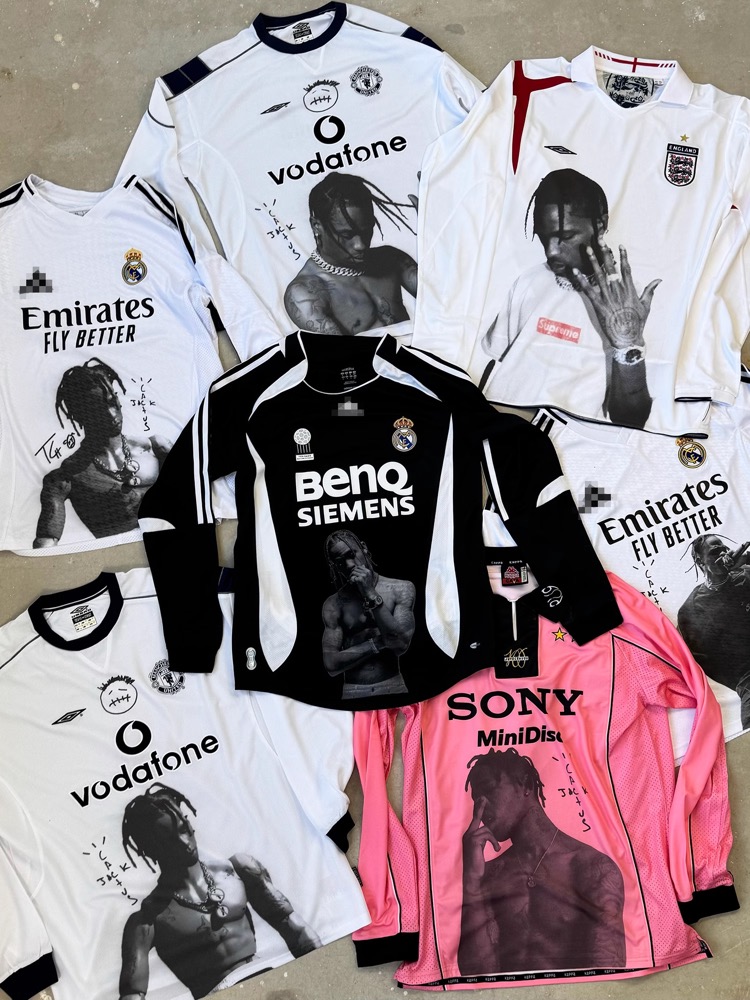 Travis Scott Long Sleeve custom Remake Jersey 