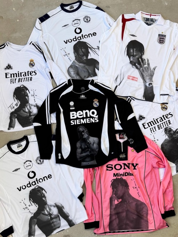 Travis Scott Long Sleeve custom Remake Jersey 