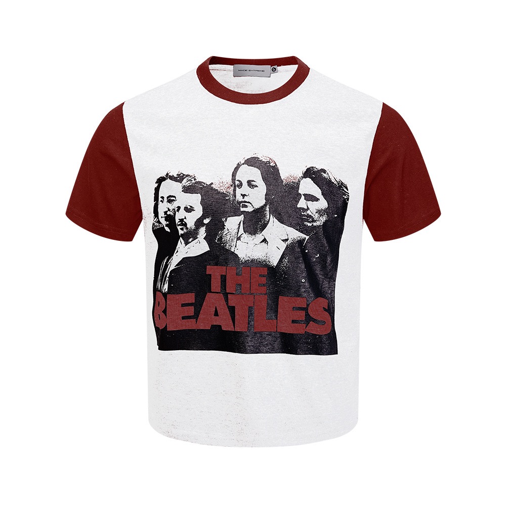 Straykids Hyunjin inspired Vintage Band Print Short Sleeve T-Shirt