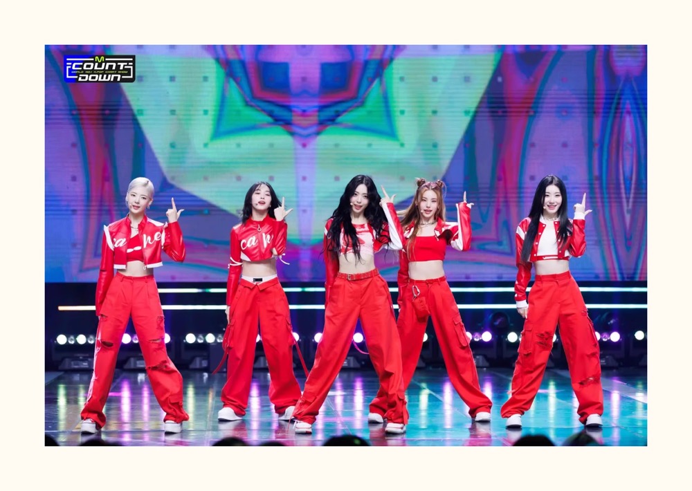 ITZY CAKE Performance-Inspired Red Hip-Hop Dance Set