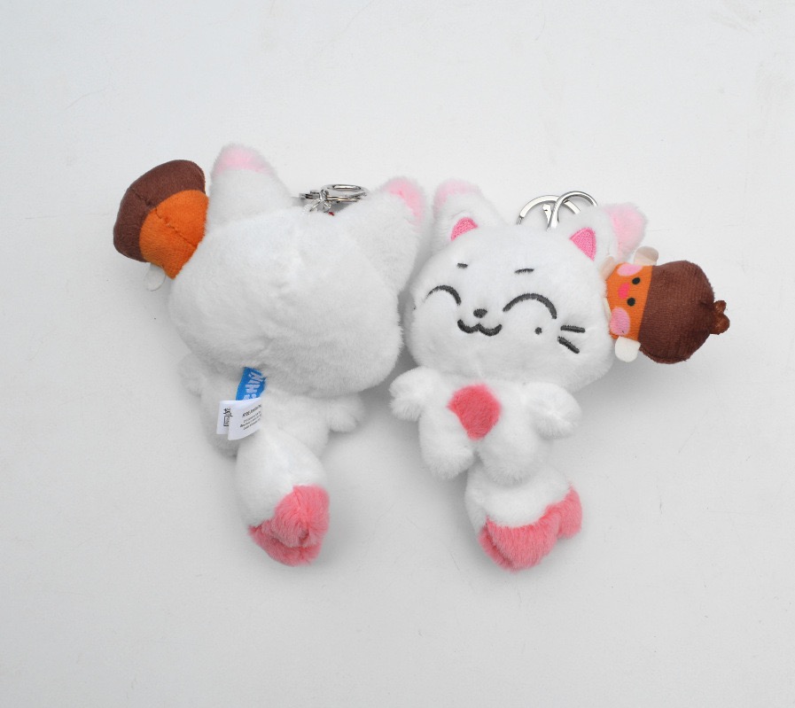 enhypen ENchin inspired Fluffy Plush Keyring Bag Accessory Charm doll