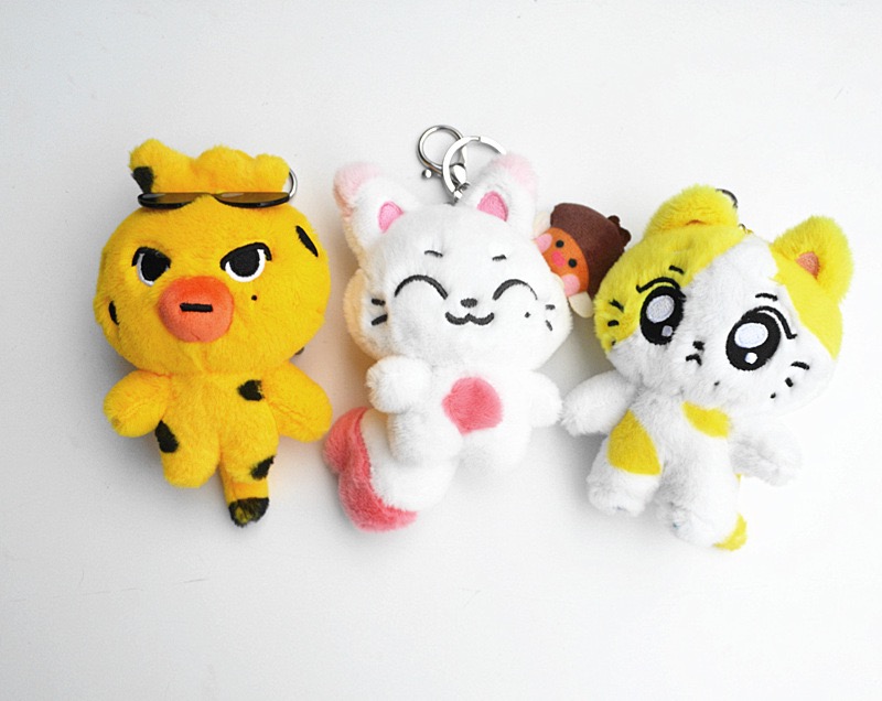 enhypen ENchin inspired Fluffy Plush Keyring Bag Accessory Charm doll