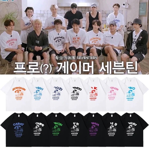 NANATOUR inspired short crewneck t-shirt-SEVENTEEN
