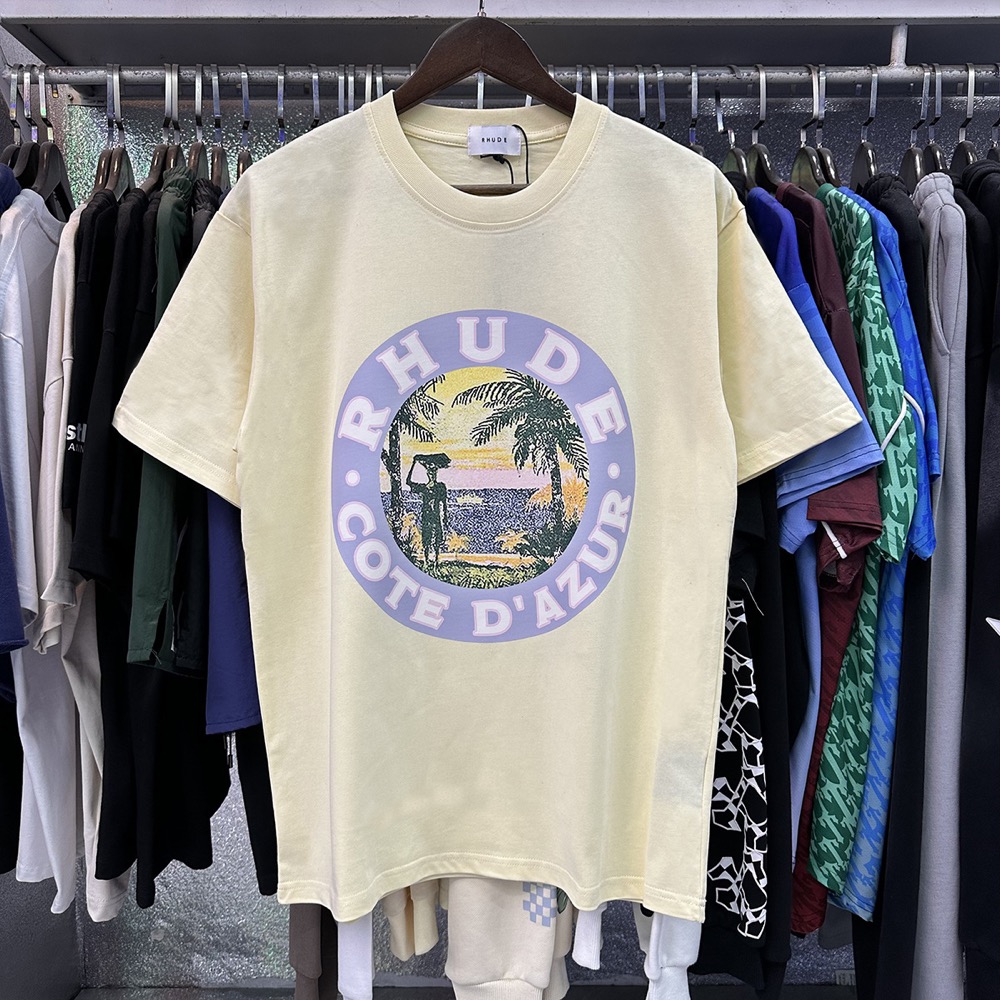 Enhypen NIKI inspired RHUDE sunset print tshirt-NI-KI