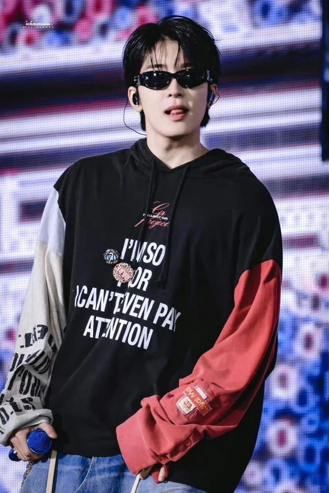 2025 CaratLand Colorblocking Hooded Sweatshirt-WONWOO SEVENTEEN