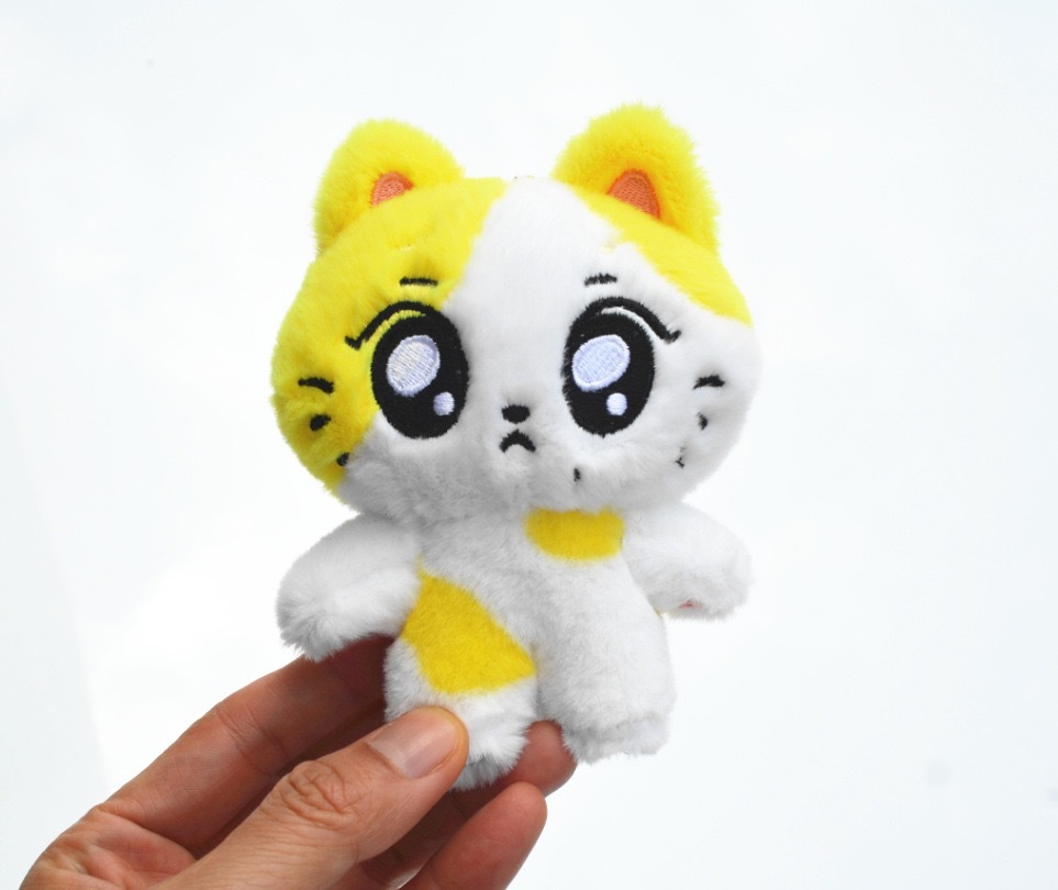 enhypen ENchin inspired Fluffy Plush Keyring Bag Accessory Charm doll