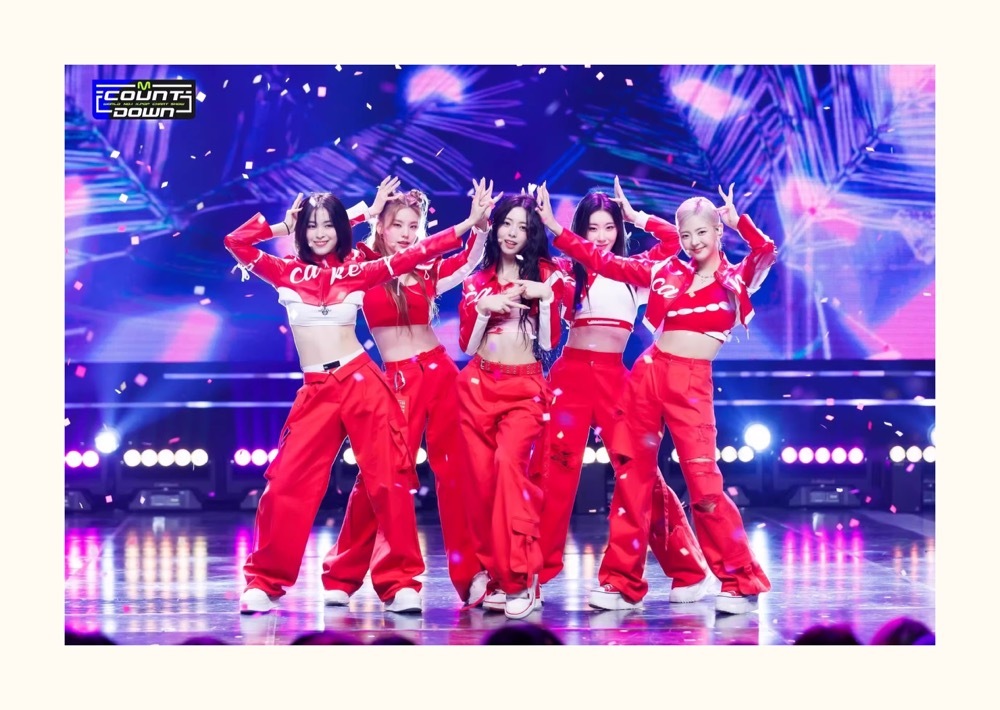 ITZY CAKE Performance-Inspired Red Hip-Hop Dance Set