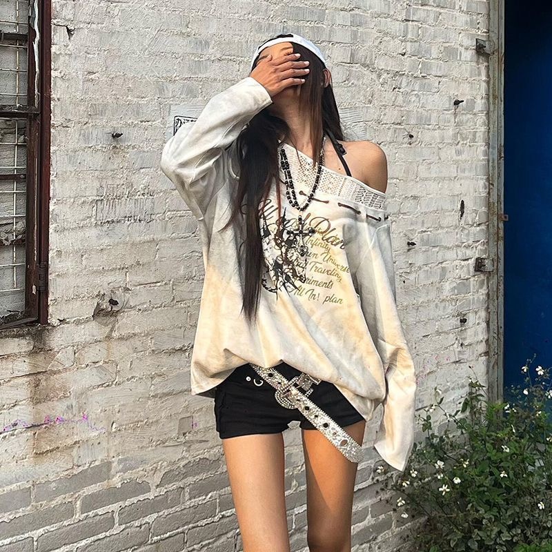 IVE Won Young Inspired Y2K Streetwear Long Sleeve T-Shirt