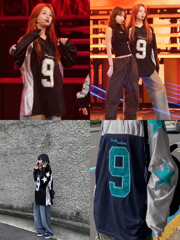 LE SSERAFIM Yunjin Inspired Vintage Baseball Jersey