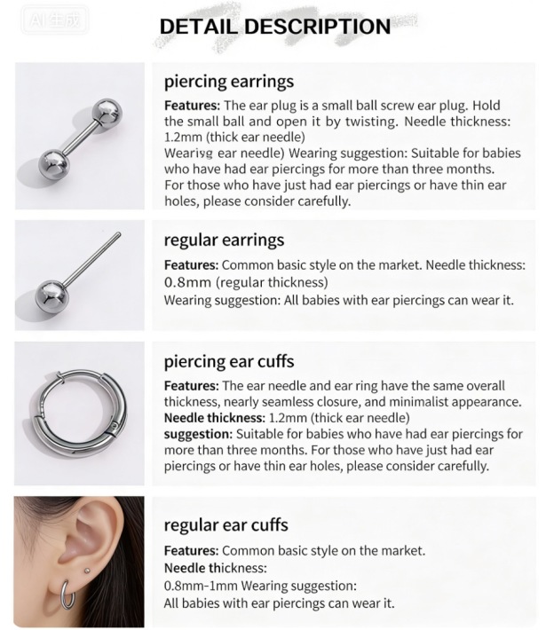 Heeseung inspired Small Ball Drop Earrings Floral Charm Titanium Steel Handmade Earrings