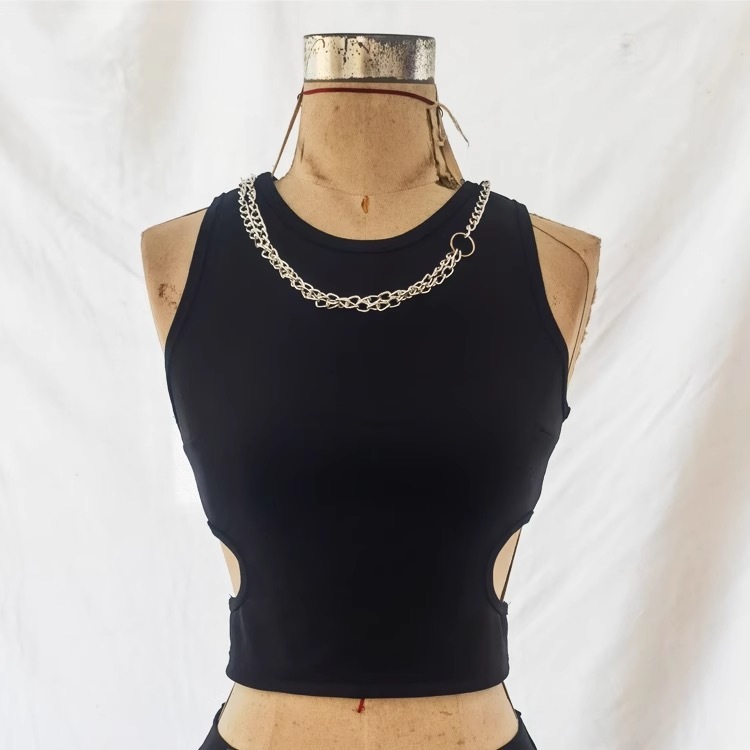 whiplash Black undershirt set-NingNing Aespa