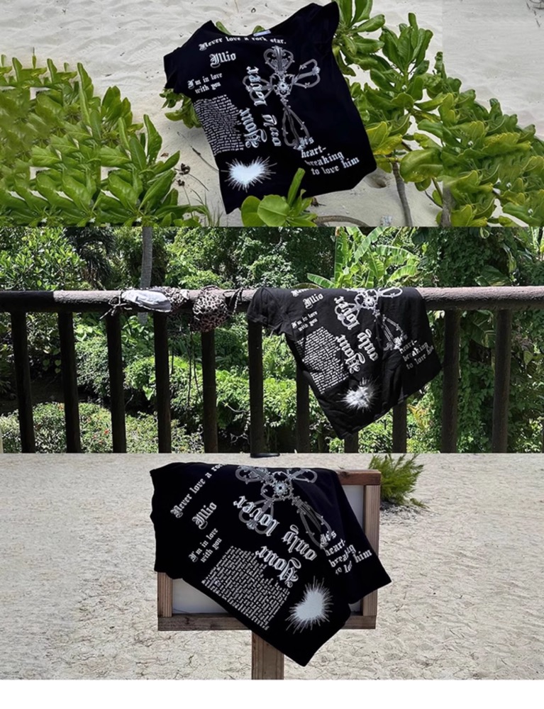 Aespa Karina Off-Shoulder Tee Shirt