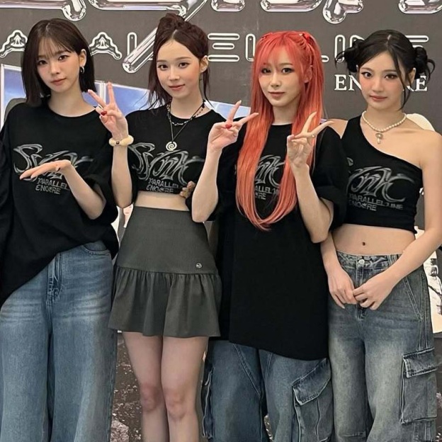 Aespa Synk Parallel Line Concert Cotton T-Shirt