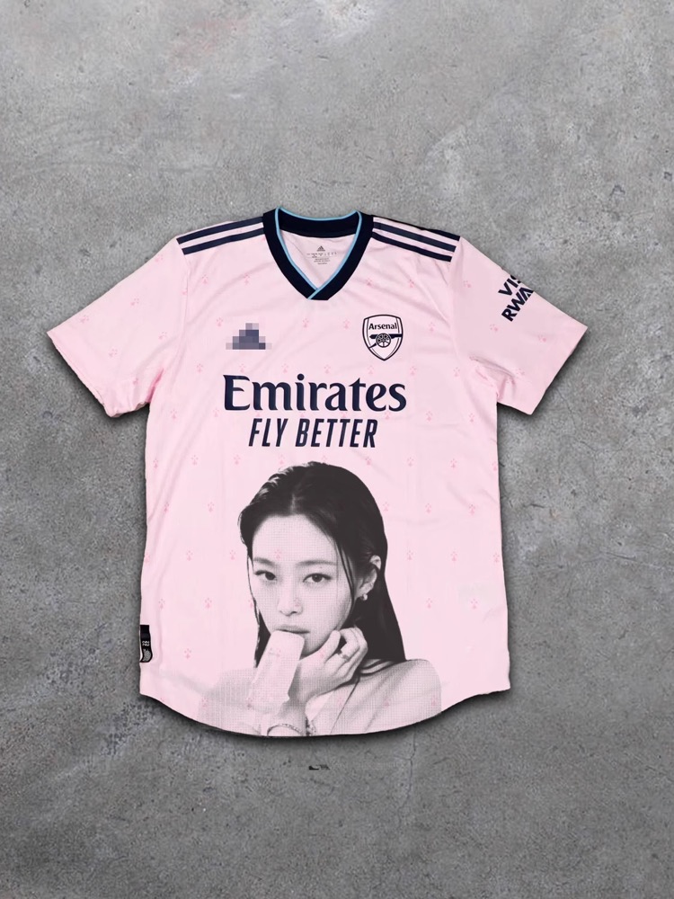 Blackpink Jennie-Inspired Arsenal Remake Jersey