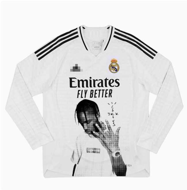 Travis Scott Long Sleeve custom Remake Jersey 