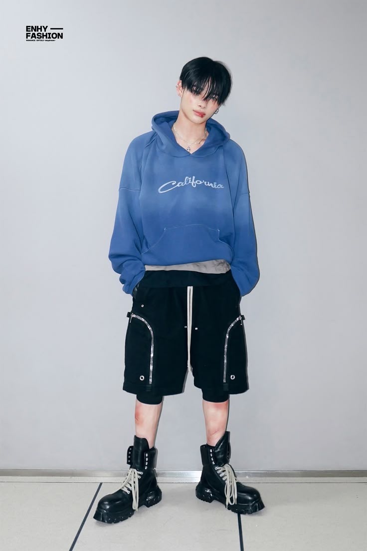 Enhypen NIKI California Washed Hoodie Print Pullover Streetwear Unisex Sweatshirt-NI-KI