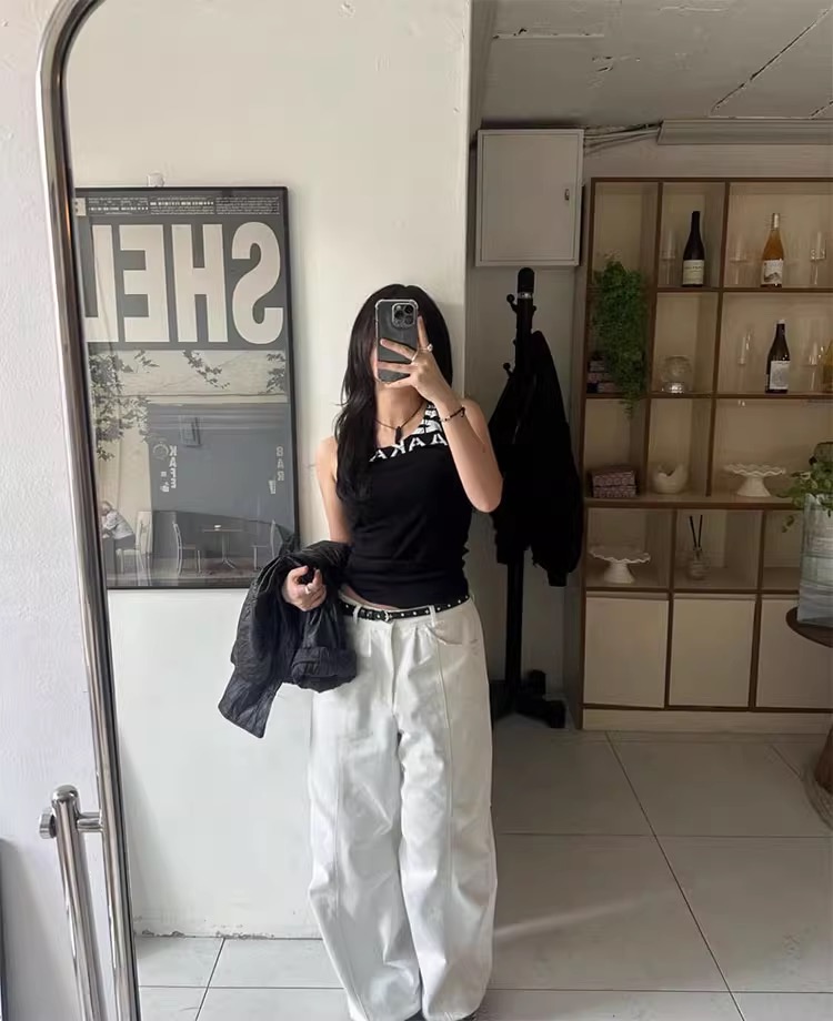 Aespa Karina Inspired Retro Sports Shorts Set