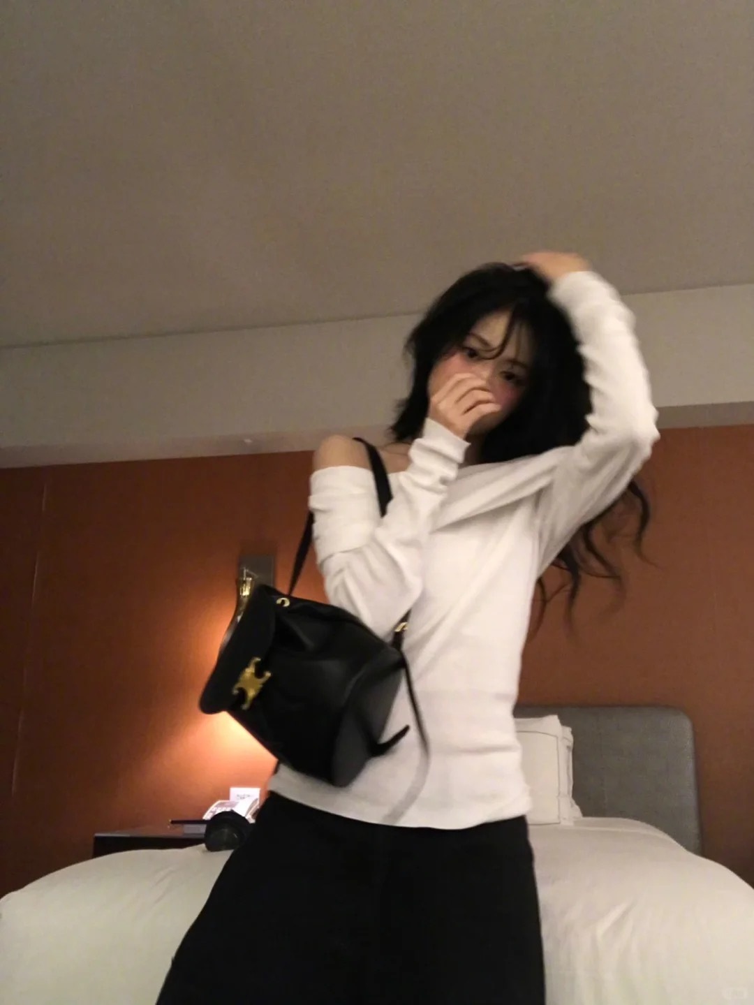 Babymonster Ahyeon Off-Shoulder Knit Sweater 