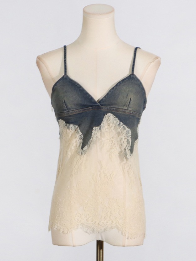  Le Sserafim Kazuha Lace Elegant Top Denim Shorts inspired Set