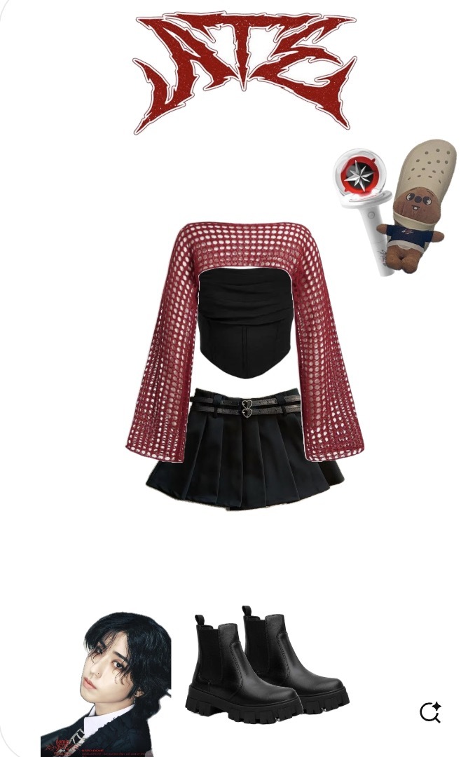 Hand Hook Short Sweater Cowl--Straykids concert outfitidea for STAY