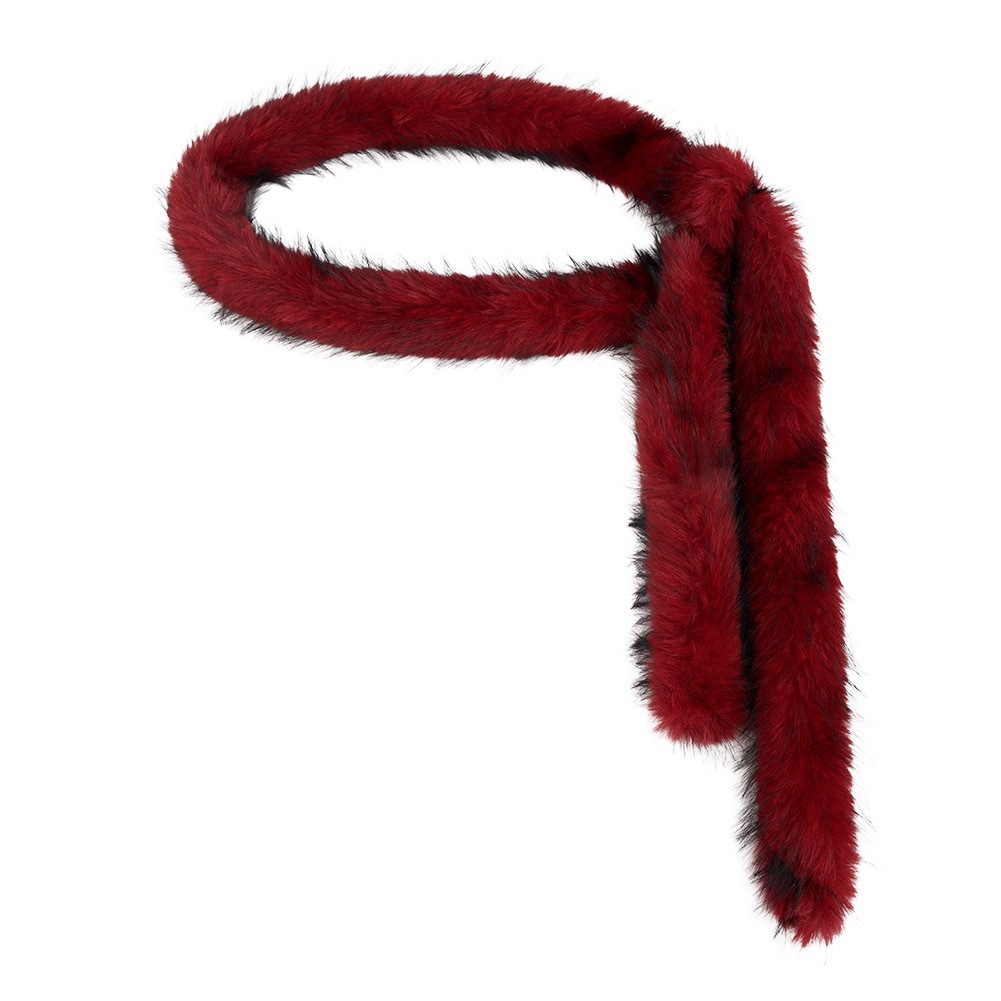 Y2k-Faux Fur Belt Chain 