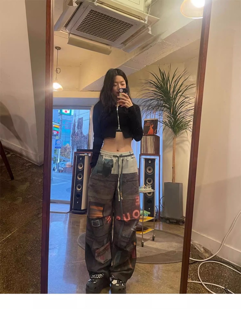 Got7 Jackson Wang Inspired Graffiti Track Pants