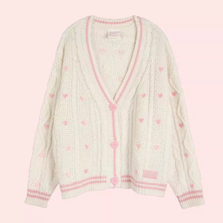 Taylor Swift Inspired Sweetheart Knit Cardigan 