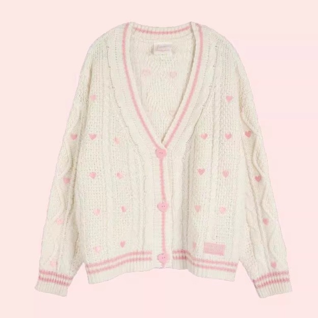 Taylor Swift Inspired Sweetheart Knit Cardigan 