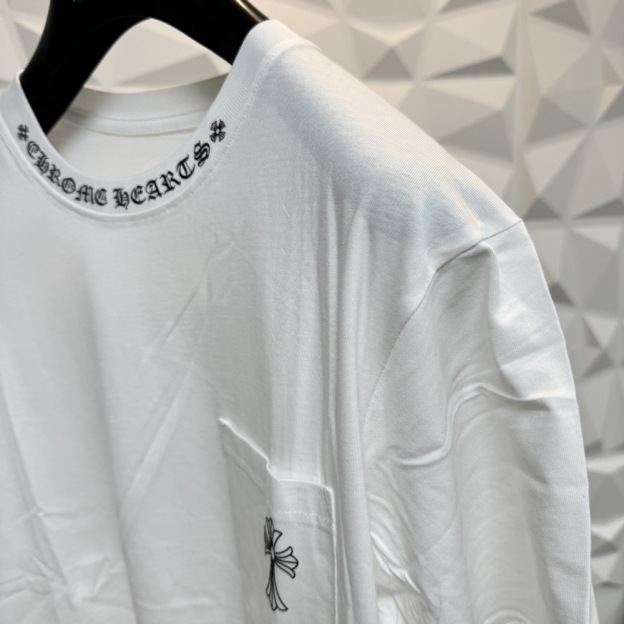 Classic Chrome Hearts inspired Style Cross Neck Sanskrit Printed T-Shirt 