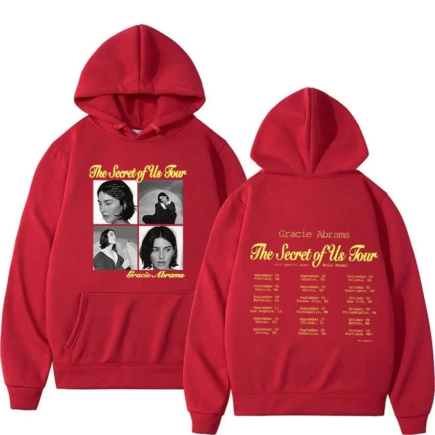 Gracie Abrams The Secret of Us Tour  Print Hoodie