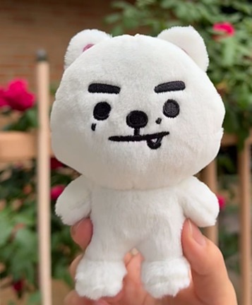 enhypen ENchin inspired Fluffy Plush Keyring Bag Accessory Charm doll
