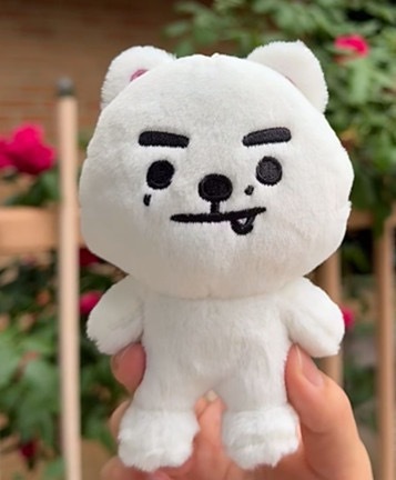 enhypen ENchin inspired Fluffy Plush Keyring Bag Accessory Charm doll