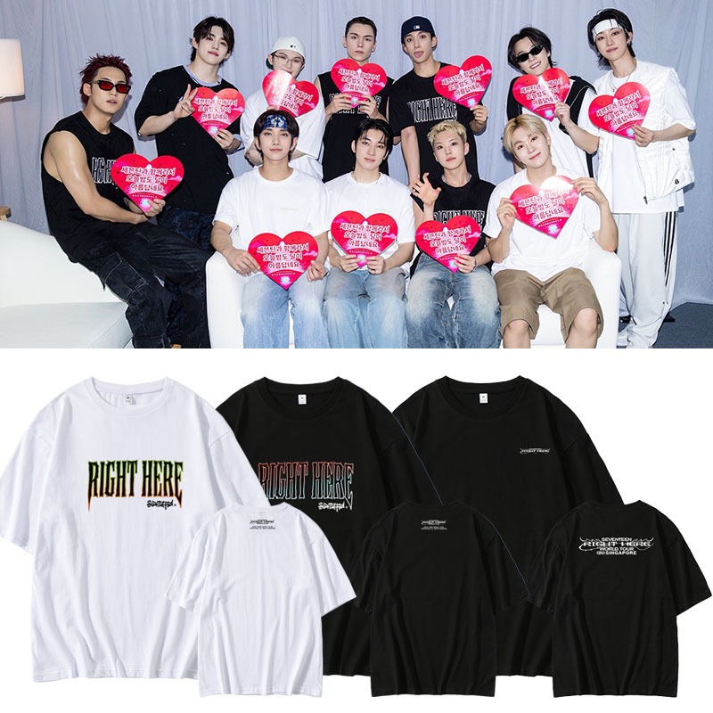 SEVENTEEN "RIGHT HERE" 2025 Asia Tour Official-Inspired Short Sleeve T-Shirt