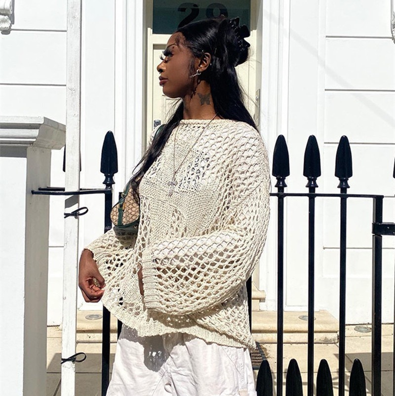 Enhypen SUNOO Inspired See Through Knitted Sweater Top