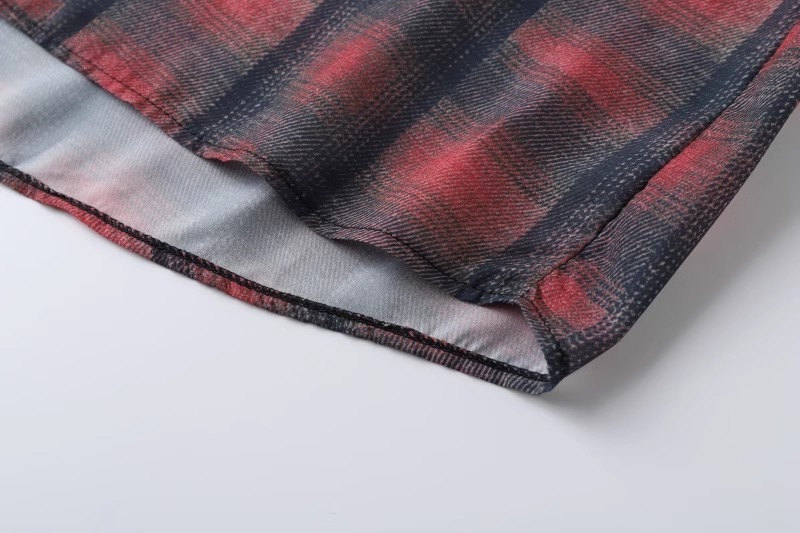 Pink Plaid Jacket Shirt-DK Seventeen