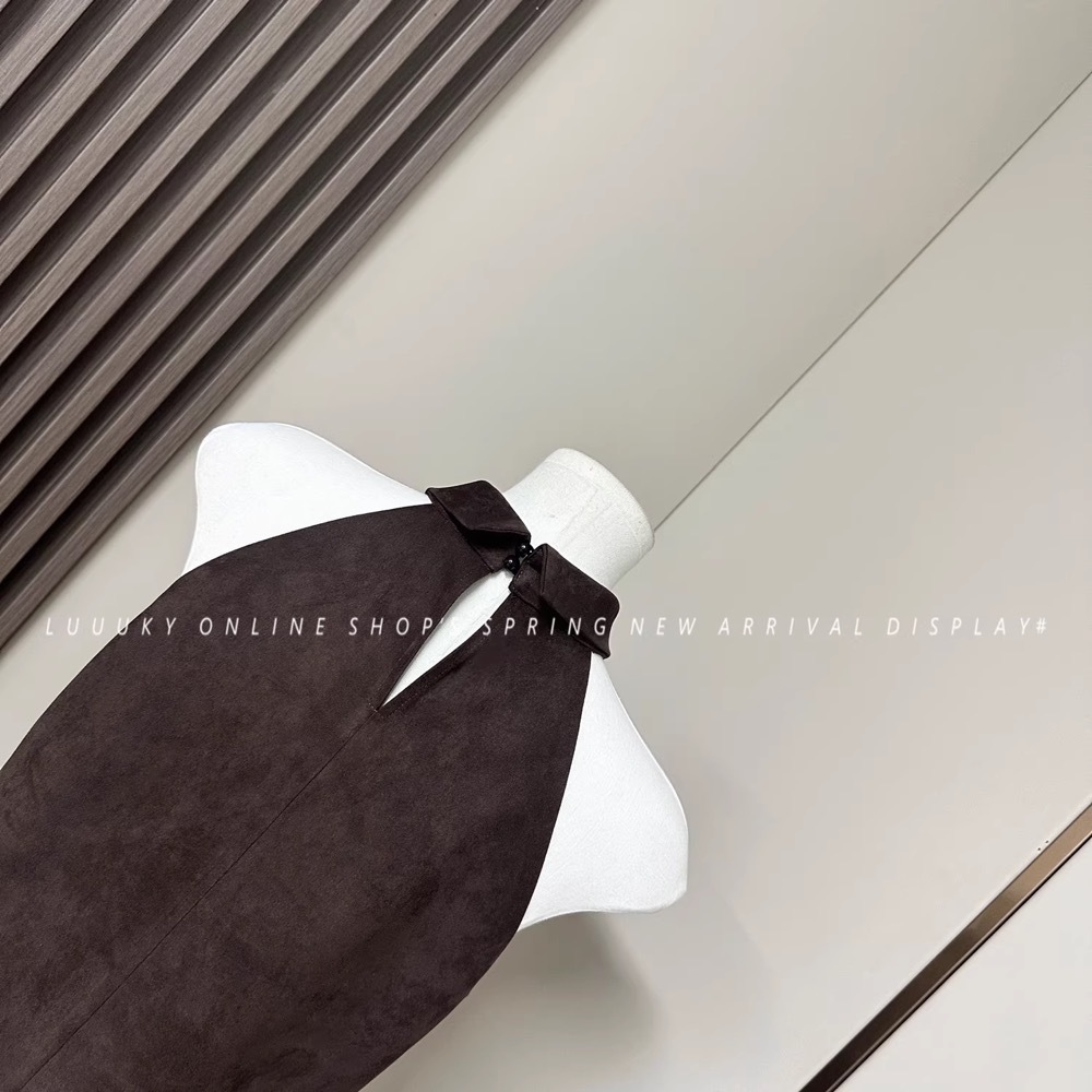 Blackpink Jennie Inspired Brown Beige Halter Neck Cami & Shorts Set